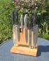 Preview: Magnet-Messerhalter „Buche 1“ aus Holz – handgefertigtes Unikat
