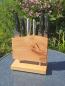 Preview: Magnet-Messerhalter „Buche 1“ aus Holz – handgefertigtes Unikat
