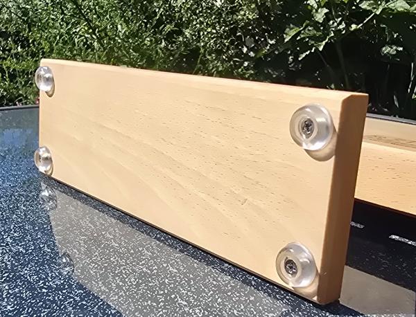 Magnet-Messerhalter „Buche 2“ aus Buchenholz – handgefertigtes Unikat