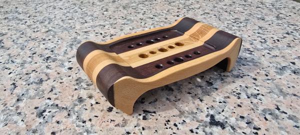 Preview: Seifenablage aus Holz mit Ablaufrillen