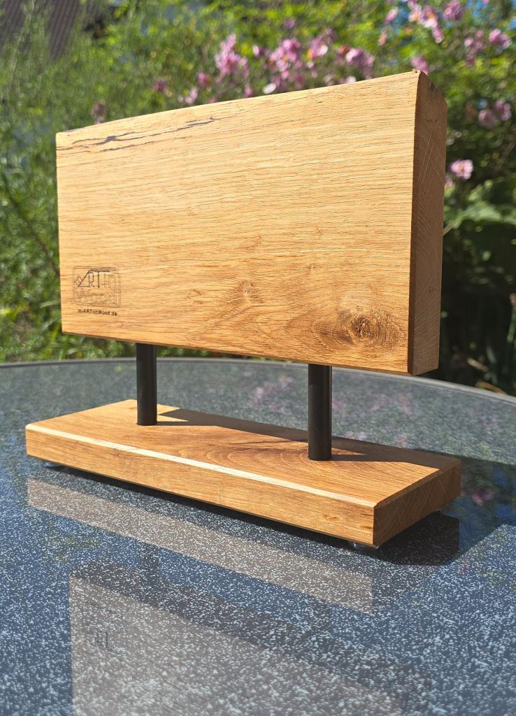 Magnet-Messerhalter aus Eiche – handgefertigtes Holzunikat